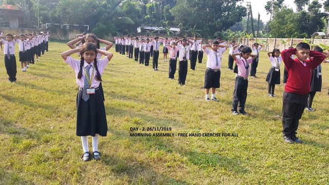 Morning Assembly Free Hand Excercise For all Day II 26-11-2019